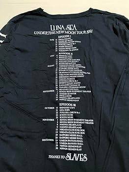 Amazon.co.jp: LUNA SEA UNDER THE NEW MOON TOUR ロングTシャツ Amazon.co.jp: LUNA SEA UNDER THE NEW MOON TOUR ロングTシャツ